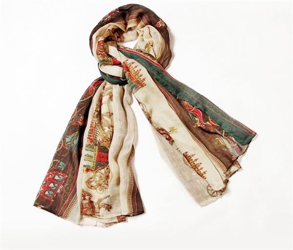  Fashion Printing Linen Scarves